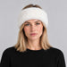 Goldbergh unisex Froid Headband in White (Snow White) - womens front. AI-generated from manufacturer imagery.