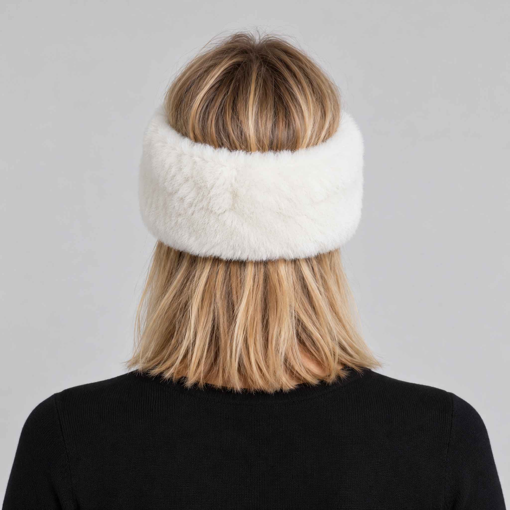 Goldbergh unisex Froid Headband in White (Snow White) - womens back. AI-generated from manufacturer imagery.