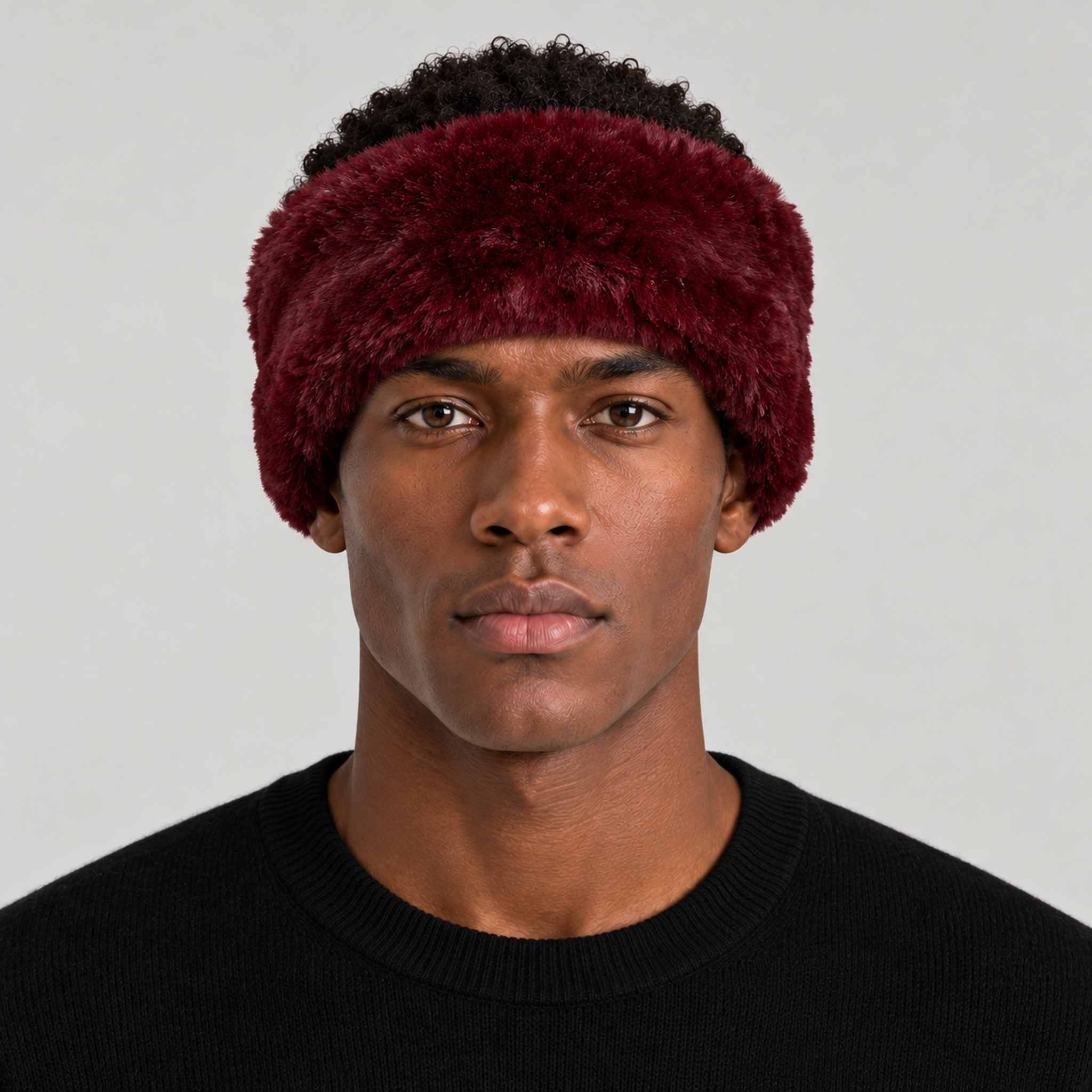 Goldbergh unisex Froid Headband in Vino Rosso (Vino Rosso) - mens front. AI-generated from manufacturer imagery.