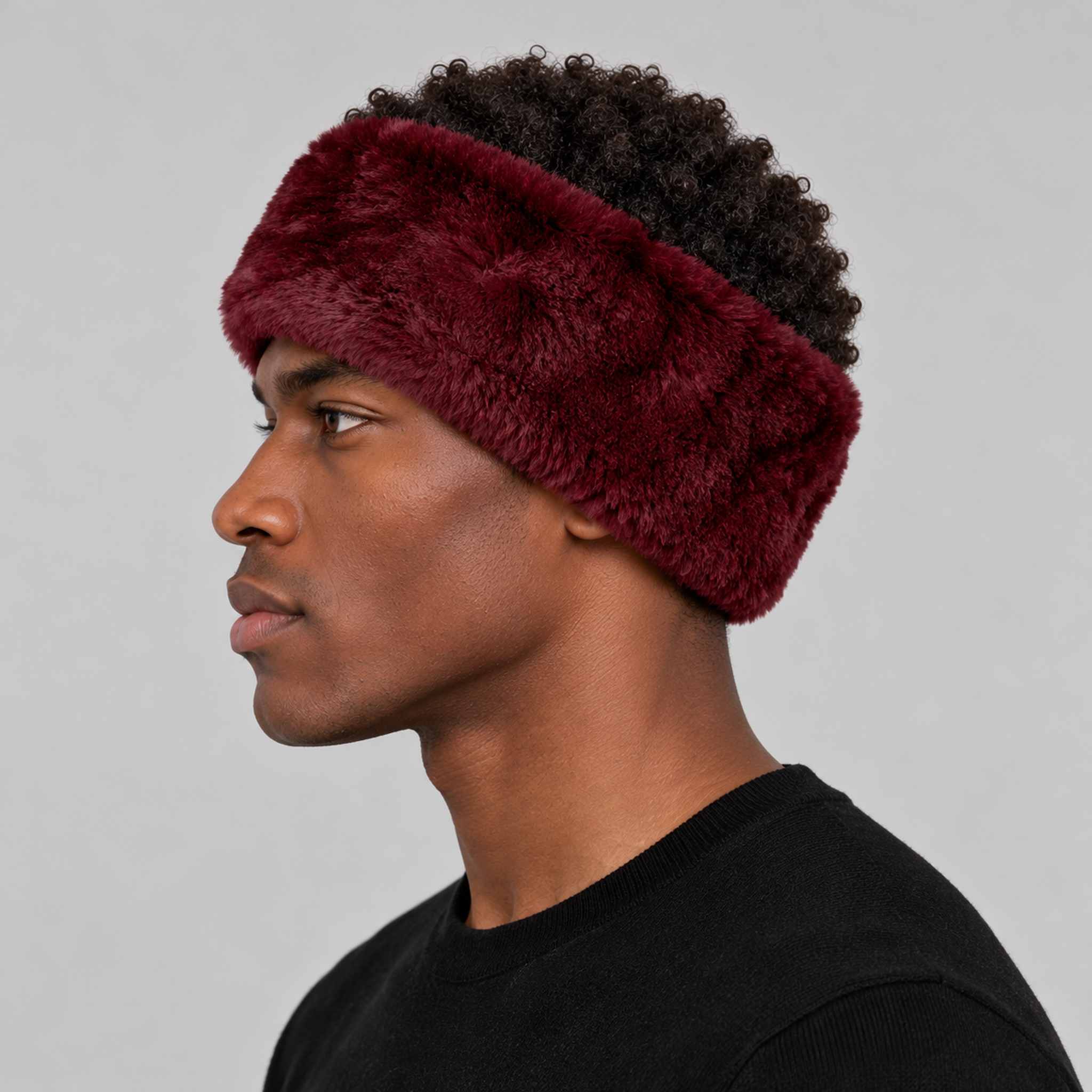 Goldbergh unisex Froid Headband in Vino Rosso (Vino Rosso) - mens side. AI-generated from manufacturer imagery.