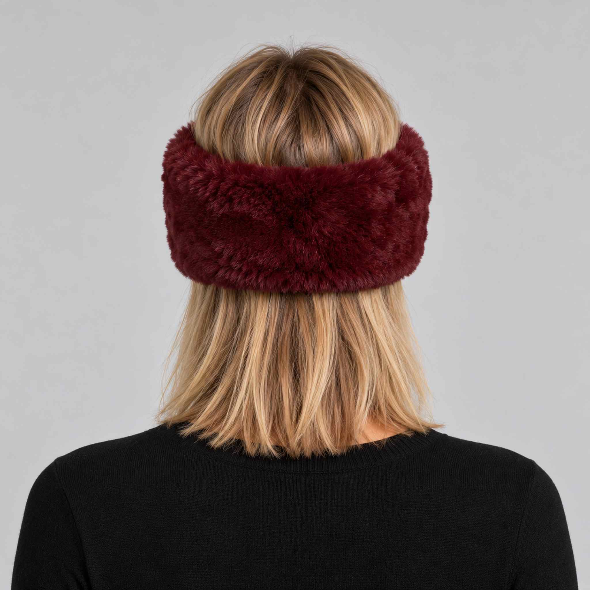 Goldbergh unisex Froid Headband in Vino Rosso (Vino Rosso) - womens back. AI-generated from manufacturer imagery.