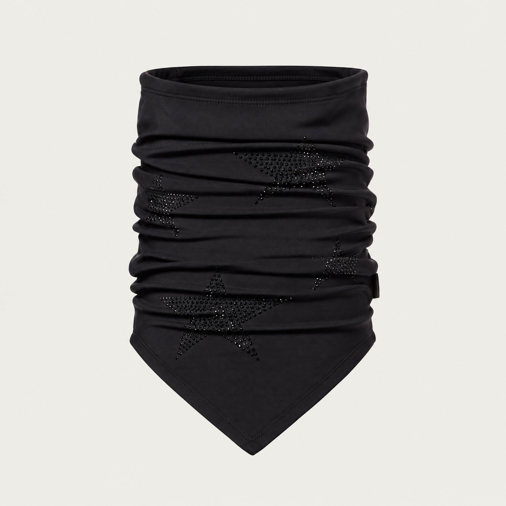 Goldbergh unisex Kira Neck Gaiter (Black) - front. AI-generated from manufacturer imagery.