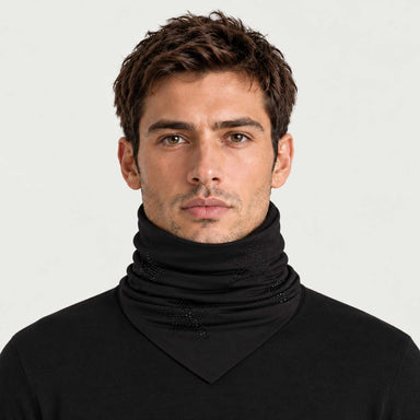 Goldbergh unisex Kira Neck Gaiter (Black) - mens front. AI-generated from manufacturer imagery.
