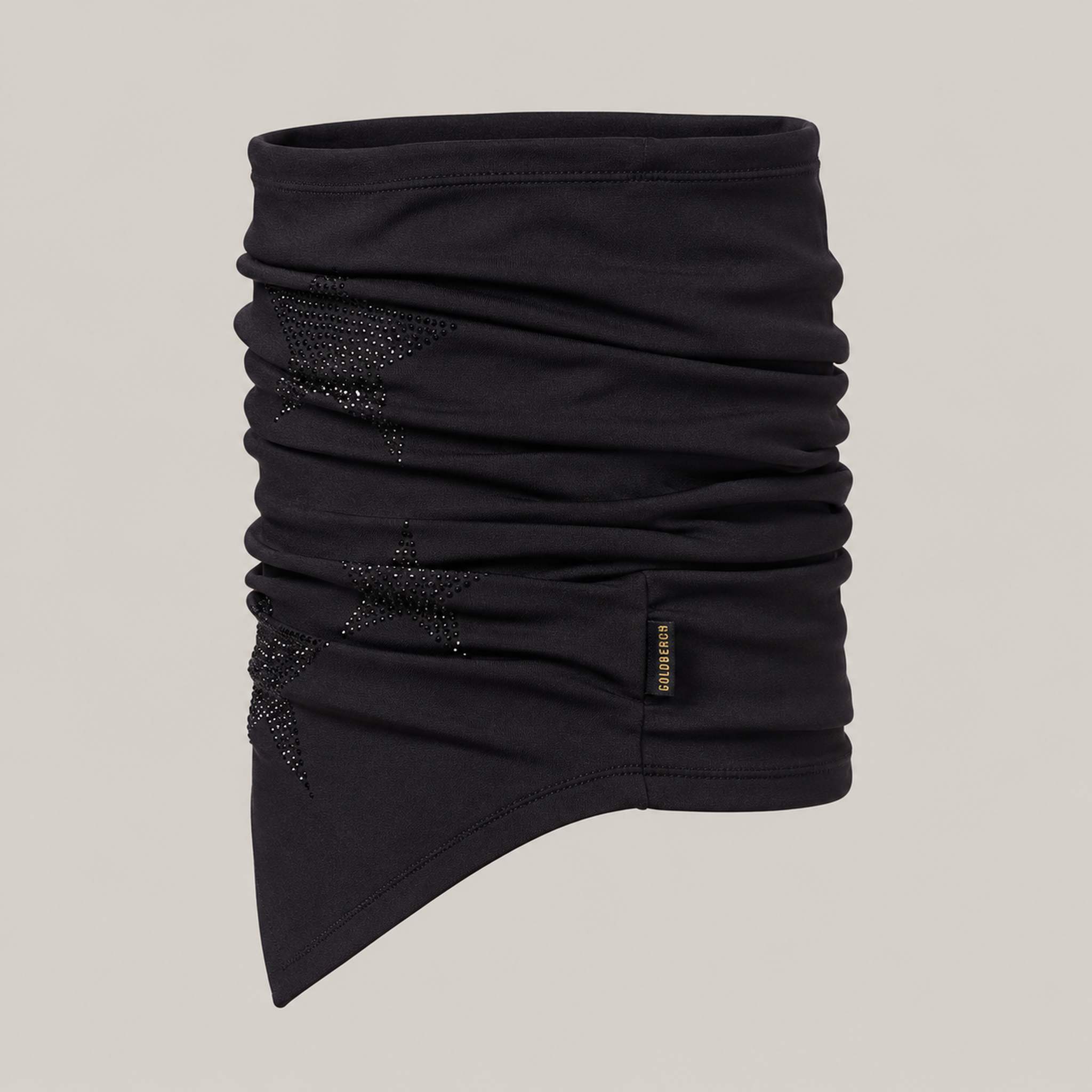 Goldbergh Kira Neck Gaiter in Black — side. AI-generated from manufacturer reference photographs.