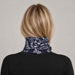 Goldbergh Kizuna Neck Gaiter in Bandana Paisley Blue in Bandana Paisley Blue — womens back. AI-generated from manufacturer reference photographs.