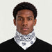 Goldbergh unisex Kizuna Neck Gaiter in Paisley White (Paisley White) - mens front. AI-generated from manufacturer imagery.