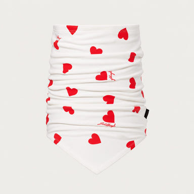 Goldbergh unisex Kouki Neck Gaiter (Flame White) - front. AI-generated from manufacturer imagery.