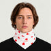 Goldbergh unisex Kouki Neck Gaiter (Flame White) - mens front. AI-generated from manufacturer imagery.
