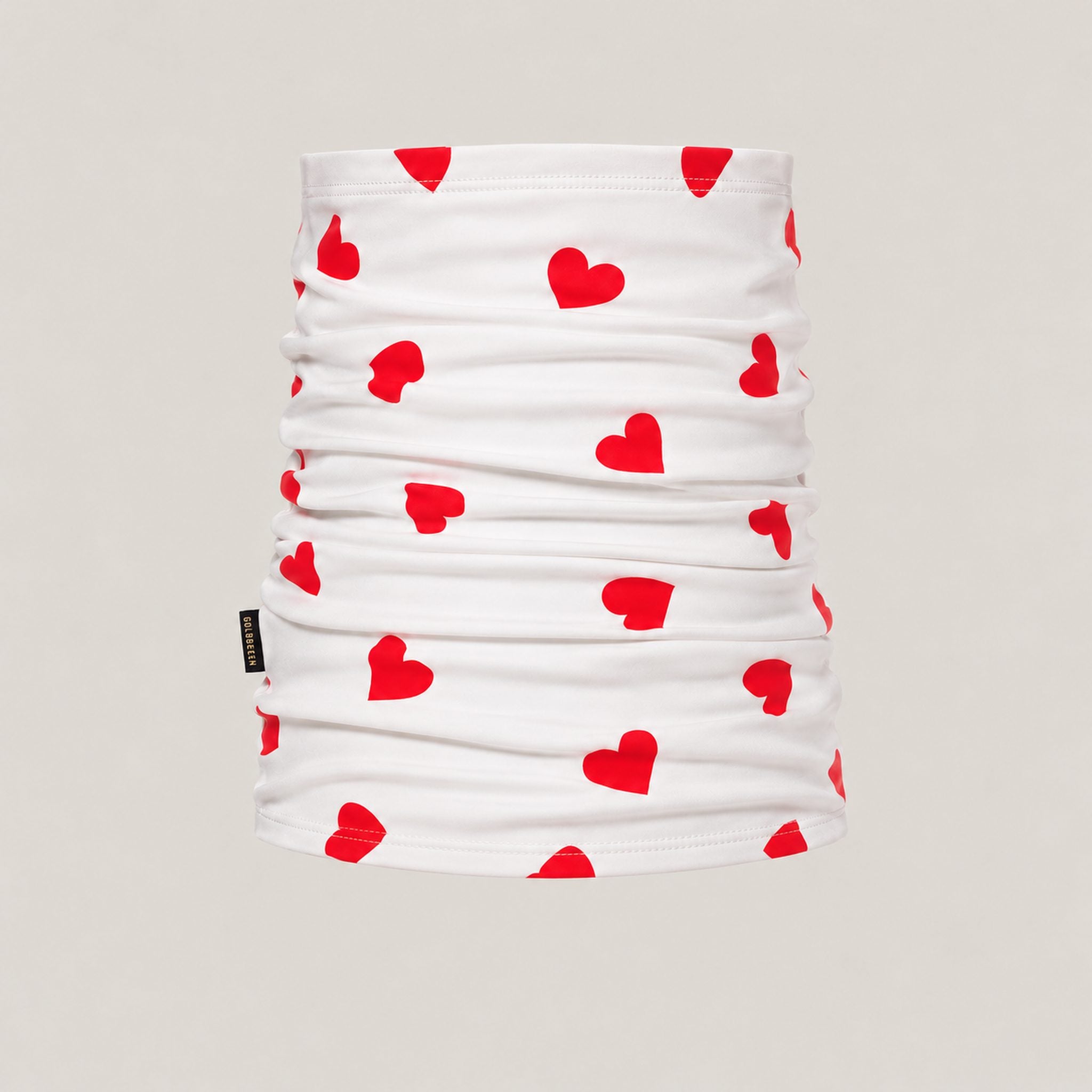 Goldbergh Kouki Neck Gaiter in Flame White — back. AI-generated from manufacturer reference photographs.