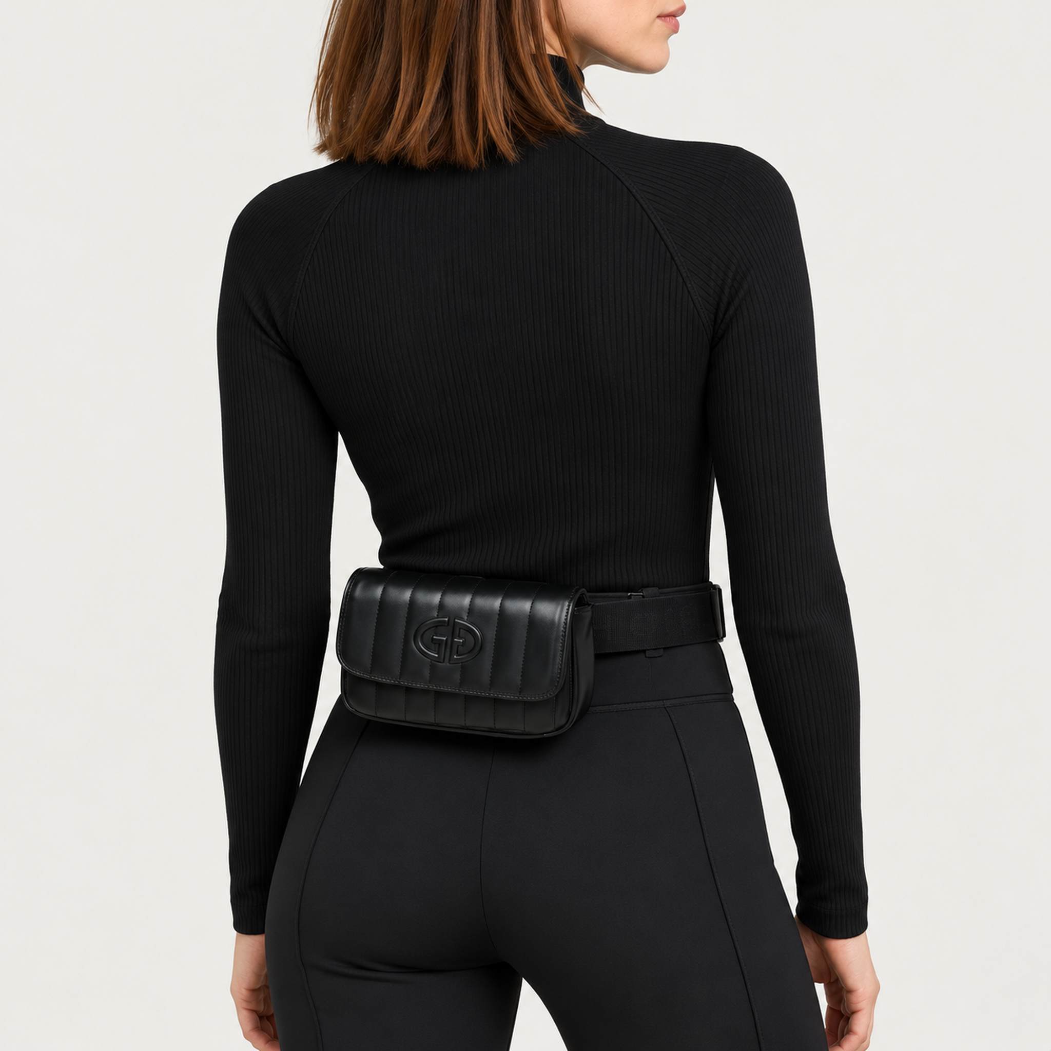 Goldbergh unisex Nara Bum Bag (Black) - womens back. AI-generated from manufacturer imagery.