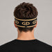 Goldbergh Tiara Headband in Black/Gold in Black Gold — mens back. AI-generated from manufacturer reference photographs.