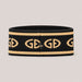Goldbergh Tiara Headband in Black/Gold in Black Gold — back. AI-generated from manufacturer reference photographs.