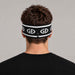 Goldbergh Tiara Headband in Black in Black White — mens back. AI-generated from manufacturer reference photographs.