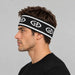 Goldbergh Tiara Headband in Black in Black White — mens side. AI-generated from manufacturer reference photographs.