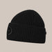 Goldbergh Valerie Beanie in Black in Black — side. AI-generated from manufacturer reference photographs.