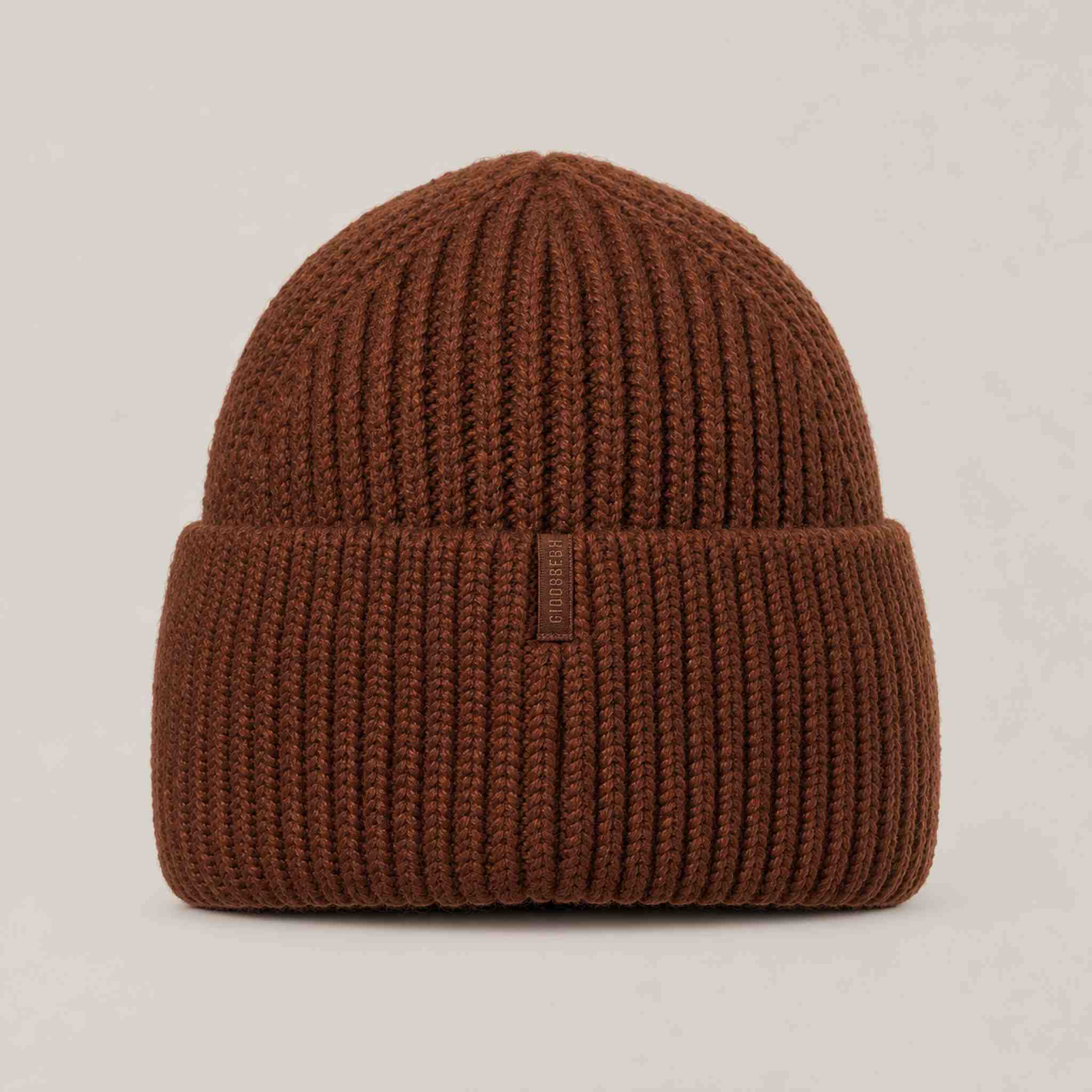 Goldbergh Valerie Beanie in Deep Mocha in Deep Mocha — back. AI-generated from manufacturer reference photographs.