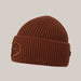 Goldbergh Valerie Beanie in Deep Mocha in Deep Mocha — side. AI-generated from manufacturer reference photographs.
