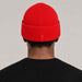 Goldbergh Valerie Beanie in Flame in Flame — mens back. AI-generated from manufacturer reference photographs.