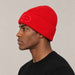 Goldbergh Valerie Beanie in Flame in Flame — mens side. AI-generated from manufacturer reference photographs.