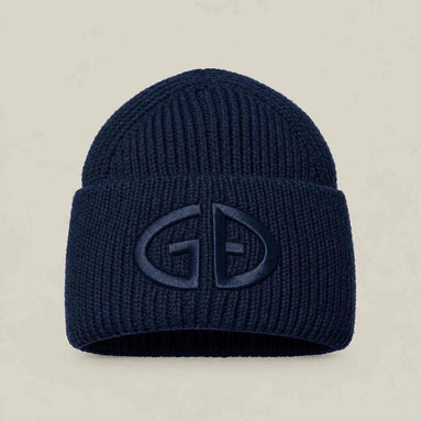 Goldbergh Valerie Beanie in French Blue in French Blue — front. AI-generated from manufacturer reference photographs.