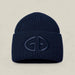 Goldbergh Valerie Beanie in French Blue in French Blue — front. AI-generated from manufacturer reference photographs.