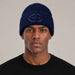 Goldbergh Valerie Beanie in French Blue in French Blue — mens front. AI-generated from manufacturer reference photographs.