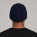 Goldbergh Valerie Beanie in French Blue in French Blue — mens back. AI-generated from manufacturer reference photographs.