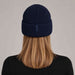 Goldbergh Valerie Beanie in French Blue in French Blue — womens back. AI-generated from manufacturer reference photographs.