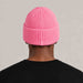 Goldbergh Valerie Beanie in Pink Cosmos in Pink Cosmos — mens back. AI-generated from manufacturer reference photographs.