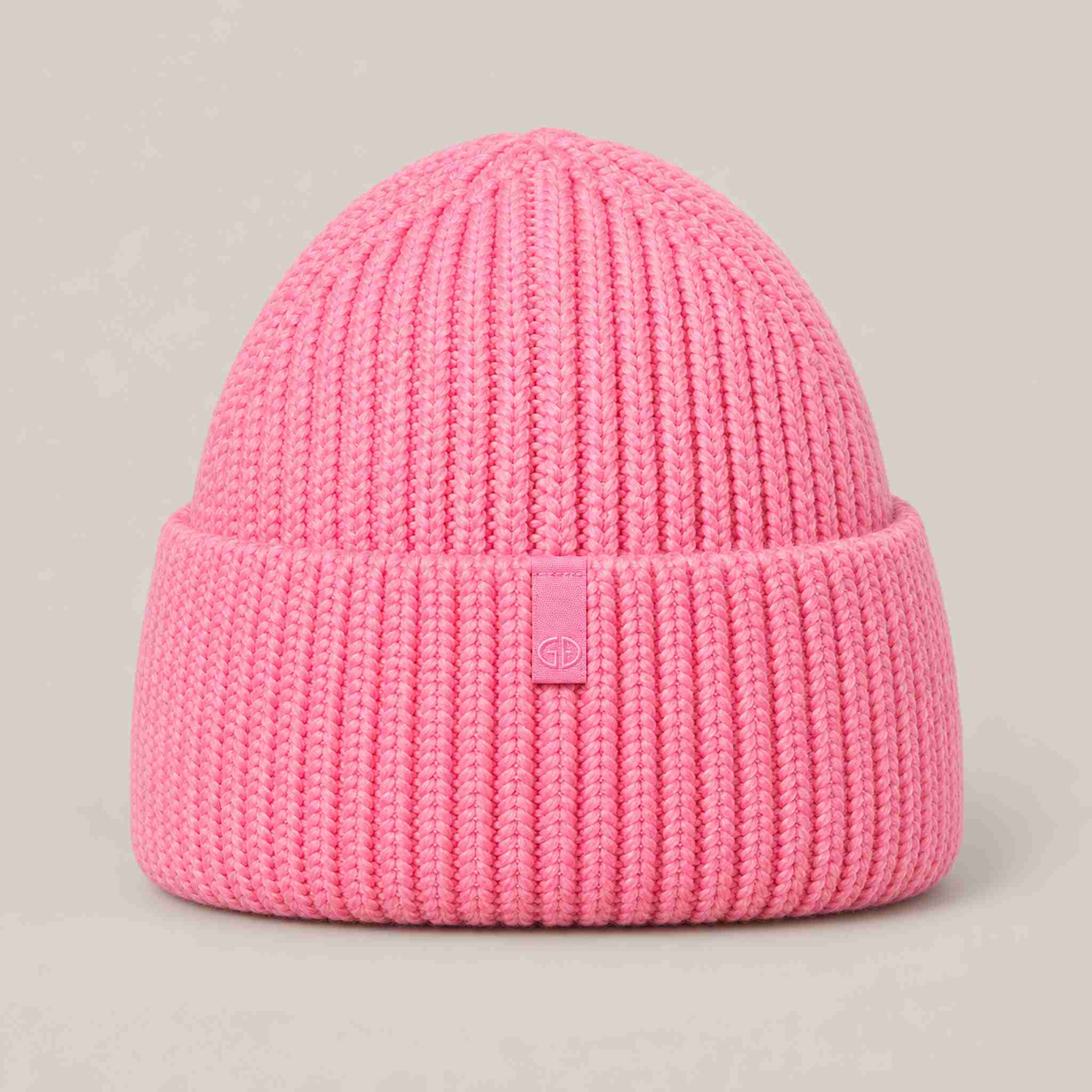 Goldbergh Valerie Beanie in Pink Cosmos in Pink Cosmos — back. AI-generated from manufacturer reference photographs.