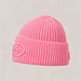 Goldbergh Valerie Beanie in Pink Cosmos in Pink Cosmos — side. AI-generated from manufacturer reference photographs.