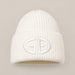 Goldbergh Valerie Beanie in Snow White in Snow White — front. AI-generated from manufacturer reference photographs.