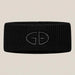 Goldbergh Warmth Headband in Black in Black — front. AI-generated from manufacturer reference photographs.