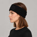 Goldbergh Warmth Headband in Black in Black — womens side. AI-generated from manufacturer reference photographs.
