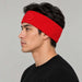 Goldbergh Warmth Headband in Flame Red in Flame — mens side. AI-generated from manufacturer reference photographs.