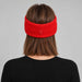 Goldbergh Warmth Headband in Flame Red in Flame — womens back. AI-generated from manufacturer reference photographs.
