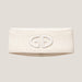 Goldbergh Warmth Headband in Snow White in Snow White — front. AI-generated from manufacturer reference photographs.