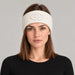 Goldbergh Warmth Headband in Snow White in Snow White — womens front. AI-generated from manufacturer reference photographs.