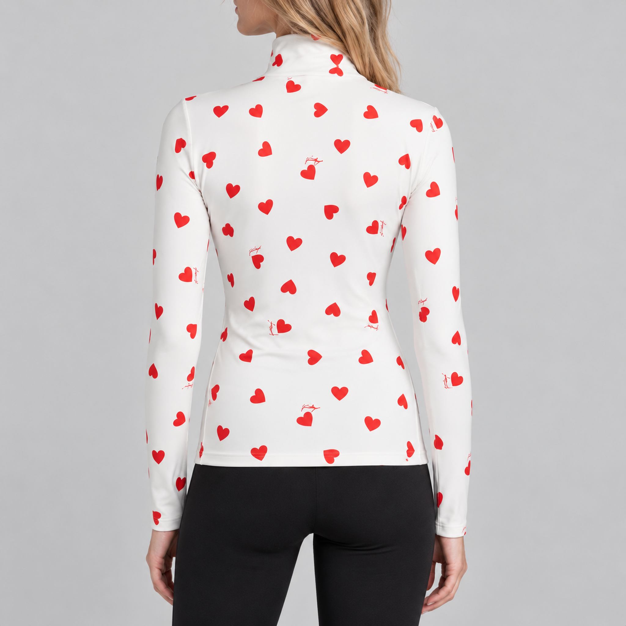 Goldbergh womens Aimi Pully (Flame White) - model back. AI-generated from manufacturer imagery.