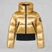 Goldbergh womens Bombardino Ski Jacket in Rich Gold (Rich Gold) - front. AI-generated from manufacturer imagery.