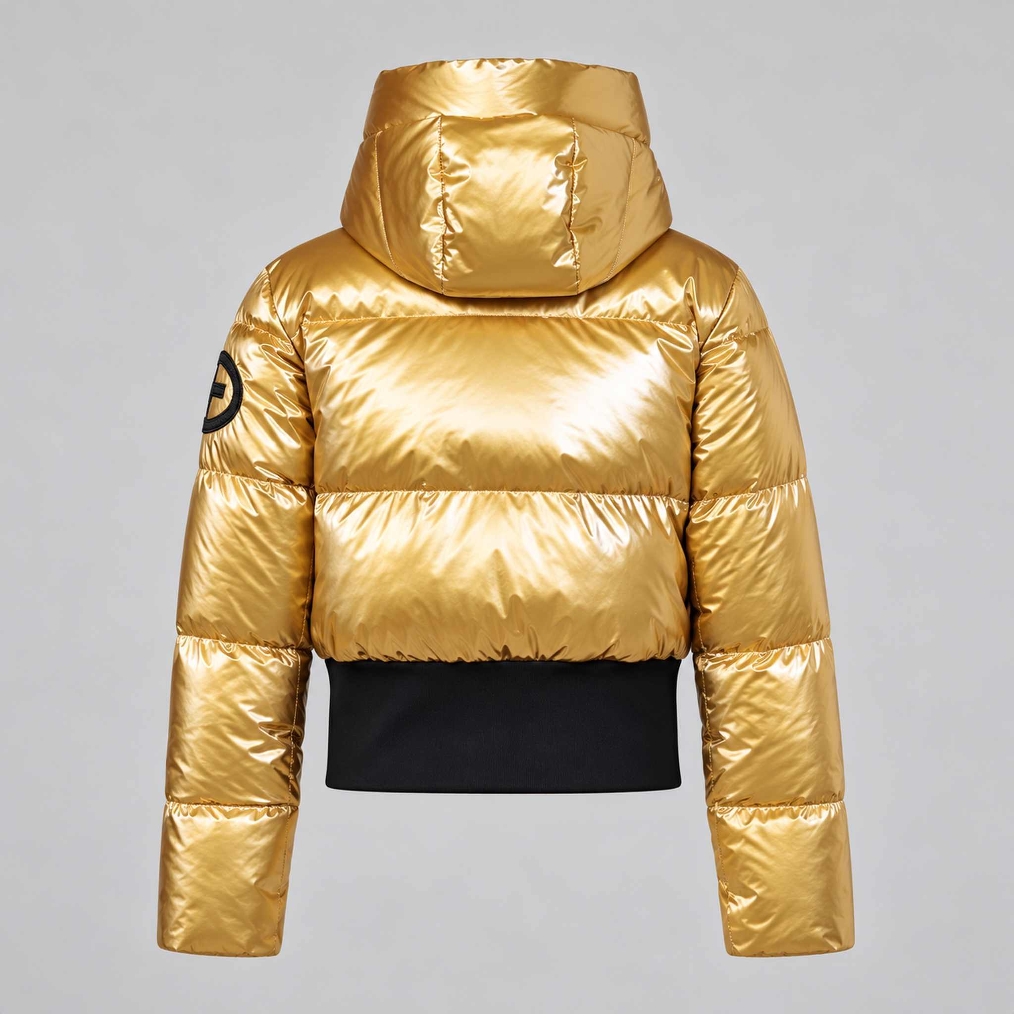 Goldbergh womens Bombardino Ski Jacket in Rich Gold (Rich Gold) - back. AI-generated from manufacturer imagery.