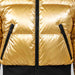 Goldbergh women's Bombardino Ski Jacket in Rich Gold – feature detail view. AI-generated from manufacturer imagery.
