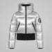 Goldbergh womens Bombardino Ski Jacket in Silver (Silver) - front. AI-generated from manufacturer imagery.