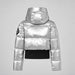 Goldbergh women's Bombardino Ski Jacket in Silver – back view. AI-generated from manufacturer imagery.