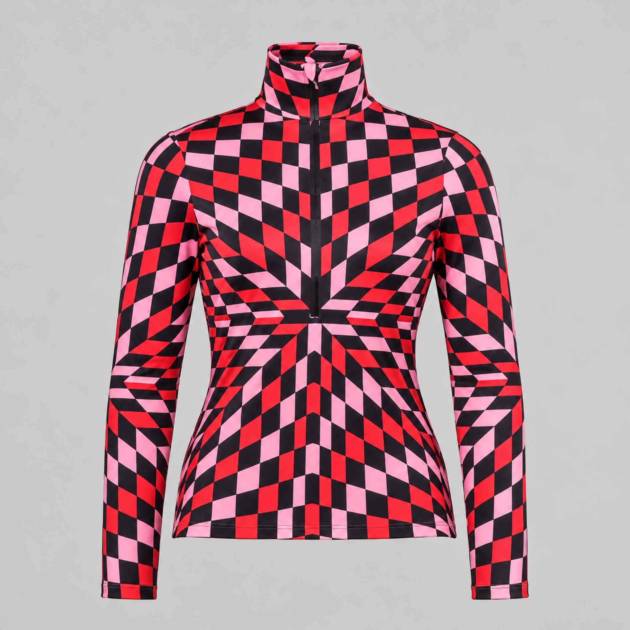 Goldbergh womens Chesu Pully (Spiral Chess Red) - front. AI-generated from manufacturer imagery.