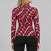Goldbergh womens Chesu Pully (Spiral Chess Red) - model back. AI-generated from manufacturer imagery.