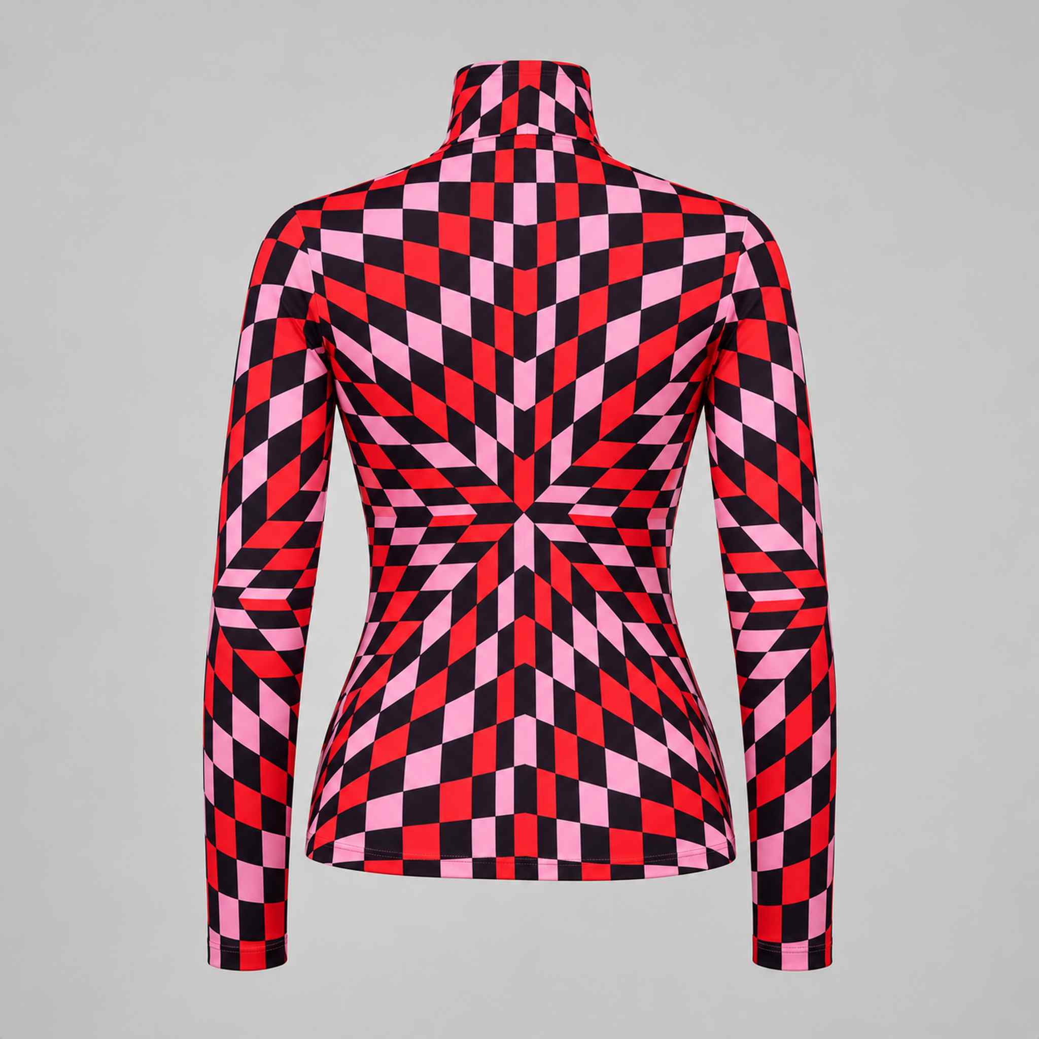 Goldbergh womens Chesu Pully (Spiral Chess Red) - back. AI-generated from manufacturer imagery.