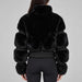 Goldbergh womens Furry Ski Jacket (Black) - model back. AI-generated from manufacturer imagery.