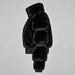 Goldbergh womens Furry Ski Jacket (Black) - side. AI-generated from manufacturer imagery.