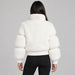 Goldbergh Furry Ski Jacket in White - model back. AI-generated from manufacturer imagery.